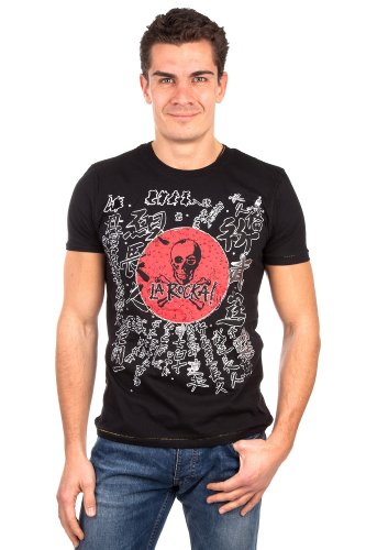 Amplified Herren kurzarm T-Shirt Ultimate La Rocka Asia Black Swarovski