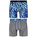 adidas Men's Sport Performance Climalite Boxer Brief Underwear (2 Pack), Jungle Bold Blue/Grey, Large/Waist Size 36-38