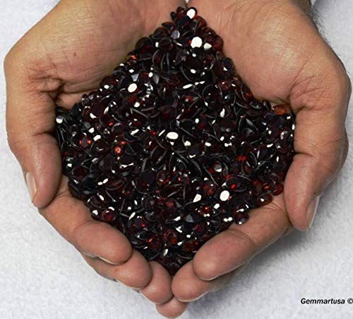 Wholesale 100 + Carats mix Red Garnet GEM MART USA GEMSTONES, Loose Faceted Stones, Red Garnet Cut Mix, AAAmazing Cut and Quality, Mix Gems, Mixed Gemstone, COA from Gem Mart Usa - Thumbnail 2