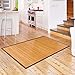 5' X 8' Floor Carpet, Bamboo Area Rug Floor Carpet Natural Bamboo Non-Slip Roll Runner Indoor Outdoor for Bathroom, Kitchen, Garden