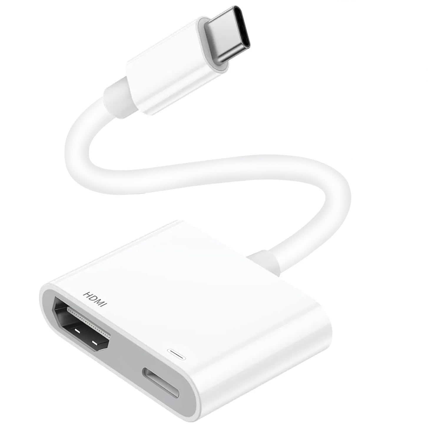 Photo 1 of [Apple MFi Certified] USB C to HDMI Adapter for iPhone 17 16 to TV, USB-C Digital AV Adapter 4K Sync Screen Cable with Fast Charging Port Plug & Play for iPhone 17 16 15 iPad on HDTV/Projector/Monitor