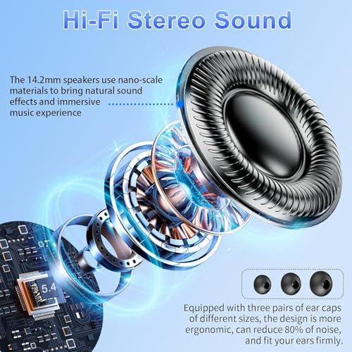 AI Translator Headphones, 2026 Bluetooth 5.4 Headphones with Translator 164 Languages Headphones Translator Real Time with 7 Modes, ENC Noise Reduction 56H Runtime for Business Travel, Black