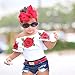 FANOUD Cute Baby Girls Off Shoulder 3D Rose Flower T Shirt Tops Outfits Clothes (2T, White)