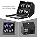 JINS&VICO Watch Winder, Piano Finish Carbon Fiber Exterior and Soft Flexible Watch Pillows, 8 Winding Spaces with Built-in Illumination (8+0)