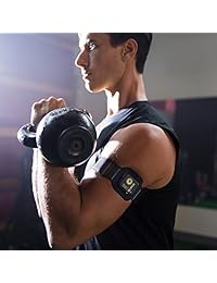 Doce South ActionSleeve   Brazalete para Apple Watch, 1.496 in, color negro, brazalete negro para reloj Apple 38 mm