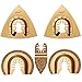 XXGO Universal Semicircle Triangular Finger Carbide Oscillating Multi Tool Blades for Grit Grout Removal Fits Oscillating Tools Pack of 5 No.XG8505