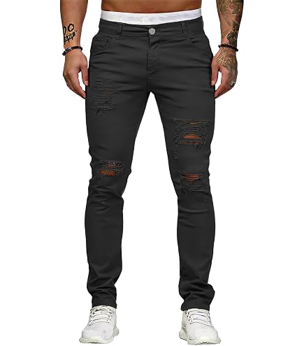 Forever 21 Stretch-Denim Moto Skinny Jeans Washed Black 32 at
