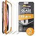 rooCASE 3-Pack Screen Protector for iPhone 11 Pro Max/iPhone Xs Max, Reinforced Tempered Glass Screen Protector for iPhone 11 Pro Max/iPhone Xs Max [Case Friendly] primary