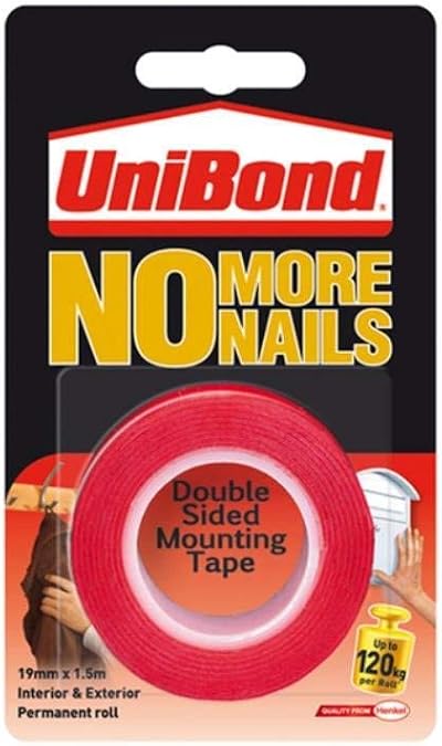Unibond No More Nails Ultra Strong Roll 19mm x 1.5m Permanent