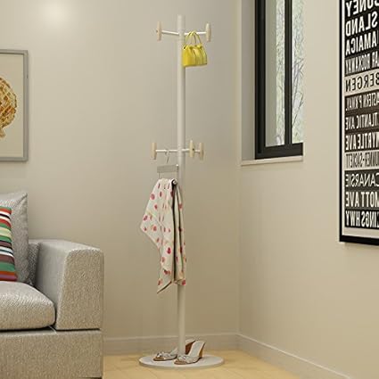 Amazon Com Solid Wood Coat Rack Floor Bedroom Home Simple