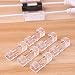 Cable Clips with Strong Self-Adhesive Pads - No Tools Required | Organize Cords and Wires for a Clean, Beautiful Home or Office Set of 20 (Clear)