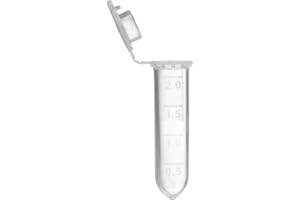 Eowpower 500 Pieces 2 ml Plastic Bottle Vial Tubes for Sample Storage Container Beads Liquid