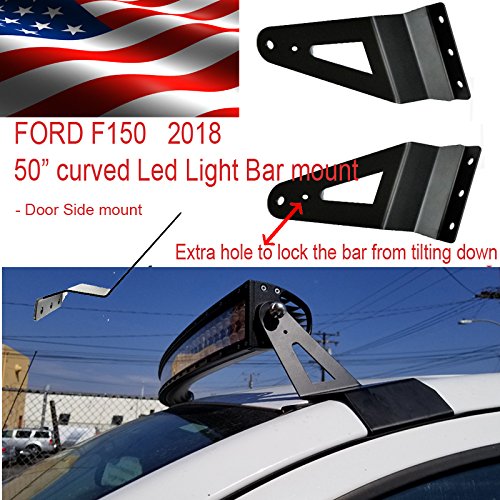 smd 50" INCH Curved LED Light BAR Mount for Ford F150 2017 2018 Side