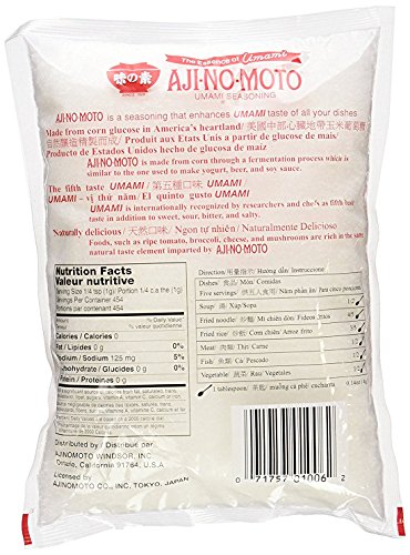 Aji-No-Moto, MSG in Plastic Bag, 16 oz