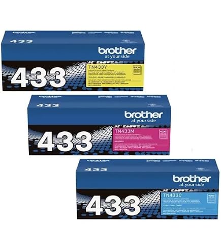 Amazon.com: Brother TN433C, TN433M, TN433Y (TN-433C, TN-433M, TN