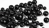Factory Direct Craft Wholesale Elegant Vase Fillers - 8 Ounce Bag (Approx 68 Pearls) Oversized Black Pearl Beads - Unique Decorative Gems