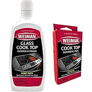 Weiman Ceramic and Glass Cooktop Cleaner and Polish - 20 Ounce 3 Pads - Heavy Duty Cooktop Scrubbing Pads - Shines and Protects Glass and Ceramic Smooth Top Ranges with its Gentle Formula