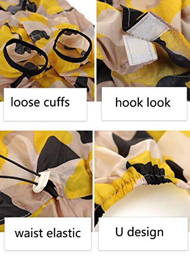 Delifur Dog Sun Protection Clothing Summer UV Proof Hoodie Clothes for Large Dogs Pet Four Legs Sunscreen Costume (4XL)