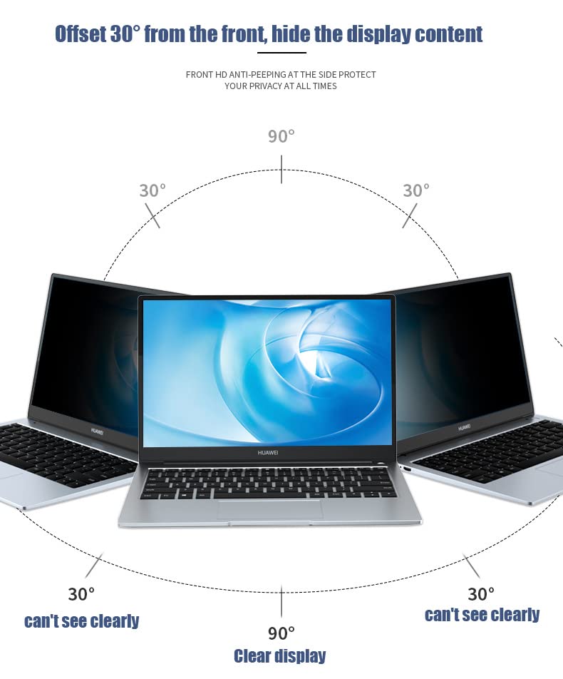 Beauenty 24 Inch 16:9 Aspect Ratio Computer Privacy Screen Filter for Widescreen Computer Monitor - Anti-Glare