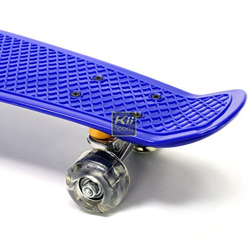 Plastic Skateboard LED Light Up Wheels Penny Retro 22" Mini Street