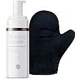 SJOLIE Self Tanner - Express Sunless Tanning Mousse + Mitt Applicator | Medium Dark Color, Streak-Free, Vegan, No Parabens