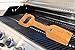ASHLEYRIVER Wooden Grill Scraper Natural Wood BBQ Grill Cleaner Barbecue Grill Brush Non-bristles Safer Than Wire Brush Woody Safe Scrape Barbecue Griddle Cleaning Tool-16 Inch