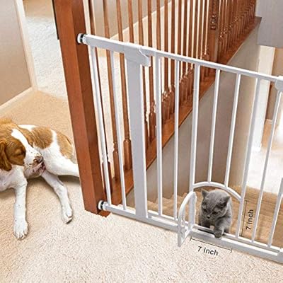 baby gate with cat door amazon