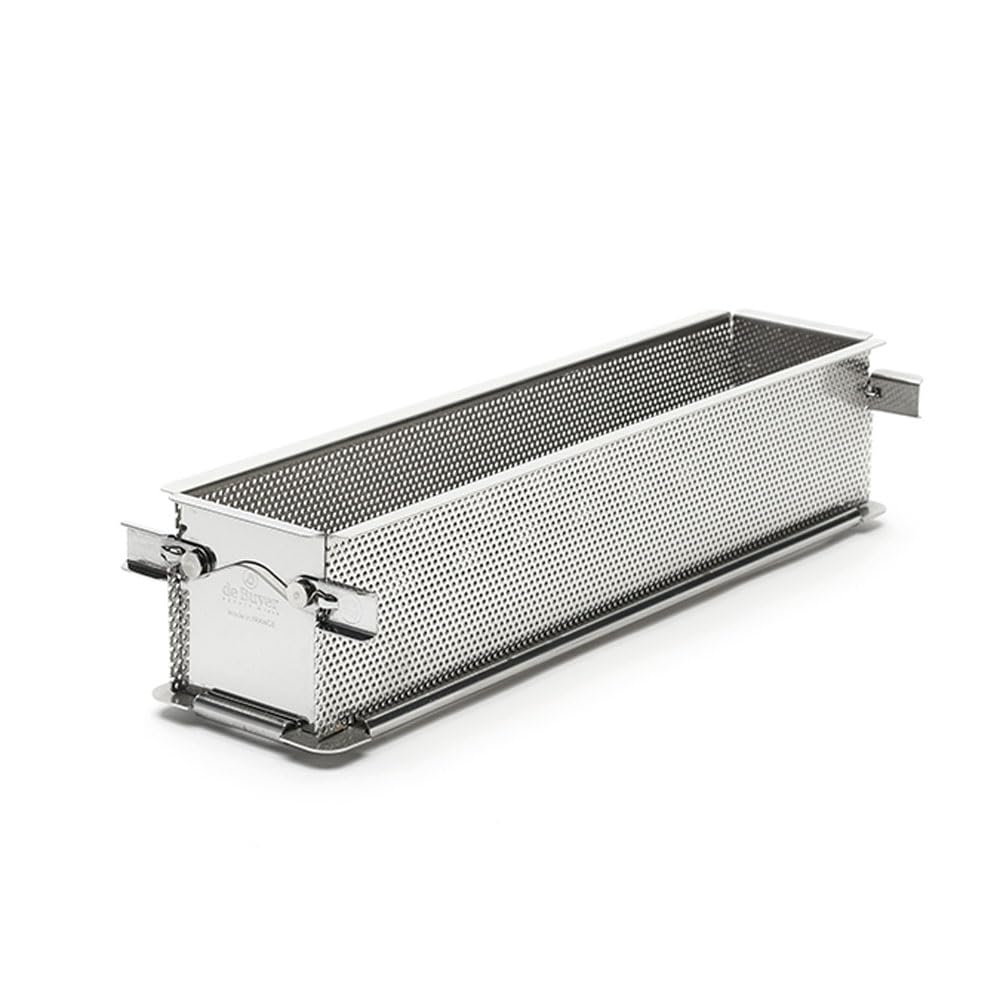 De Buyer Perforated Geoform Folding Loaf Pan - 350x70x75mm
