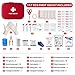Best First Aid Kit, 117 Pieces Hard Case First Aid Kit Includes Emergency Foil Blanket, CPR Face Mask, Travel, Office, Workplace, Child Care, Hiking, Survival & Outdoor, Suitable For Group Purchasingthumb 1