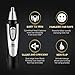 Nose Hair Trimmer for Men Women, POPPYO 2019 Professional Nose, Ear Hair Trimmer Clipper, Waterproof Stainless Steel Blade, Wet/Dry, Battery-Operated, All in 1 Hair Remover Set