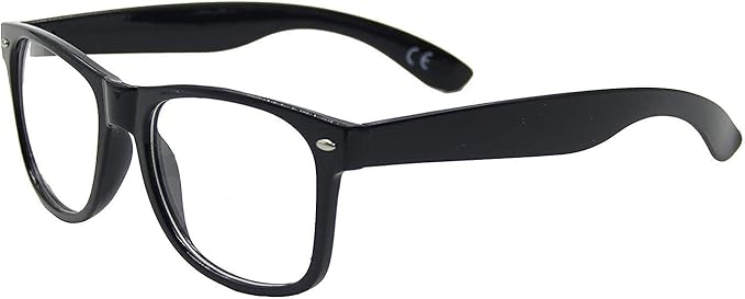black frame eyewear