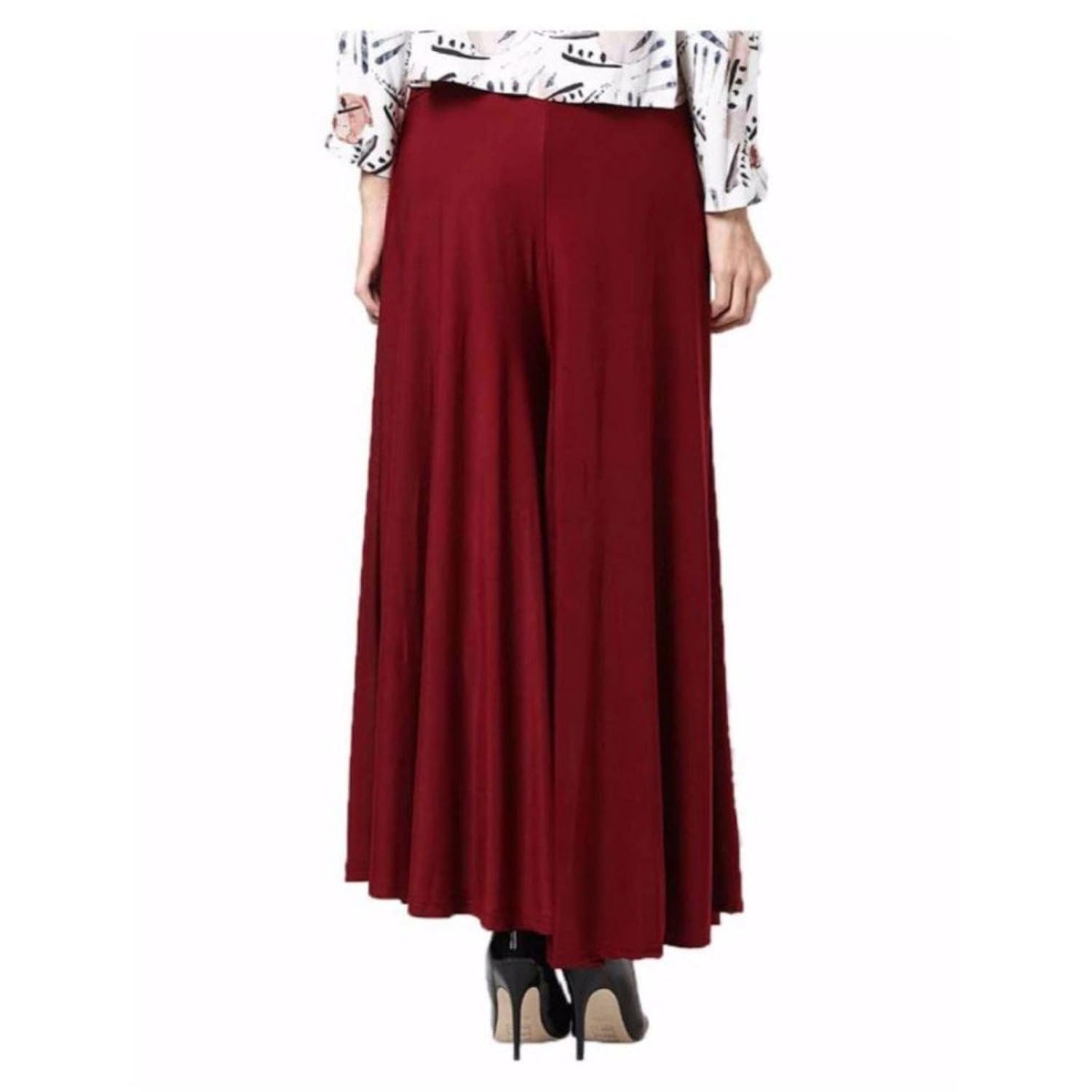 fashion guru trading maroon viscose palazzo for women & girl