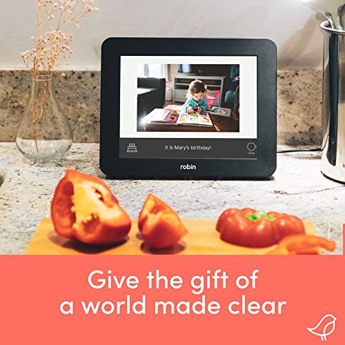 Robin Clock with Day and Date for Elderly, Clocks for Seniors, Dementia