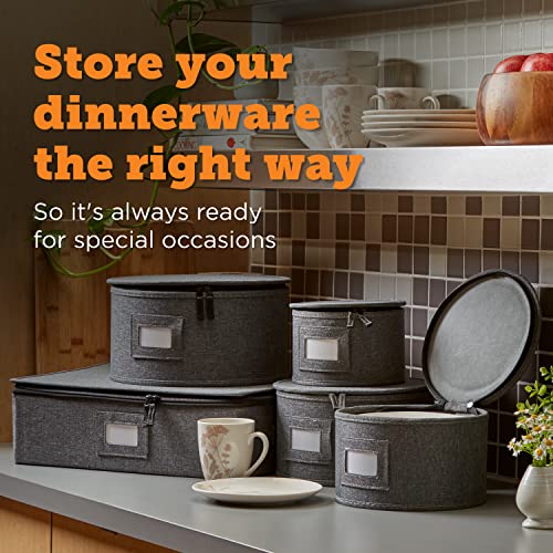 China Storage Set, Hard Shell and Stackable, for Dinnerware Storage and