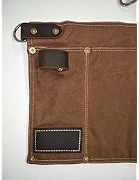 Luchuan   Bolsa de herramientas de lona encerada impermeable con cinturón de piel ajustable