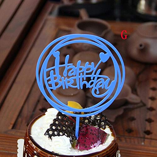 Cake Decorating Supplies - Acrylic Letter Gold Silver Cake Flag Glitter Happy Per Decoration Party Wedding - Stand Patrol Molds Star Brush Kit-baking Pearl Rheme Edible Beginners Pans Tra - Thumbnail 6