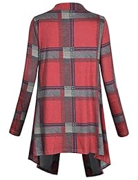 Miusey - Sudadera de manga larga con estampado de plaquetas para mujer