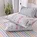 BuLuTu Deep Pocket Fitted Sheet Queen Only 100 Percent Cotton,Colorful Pastel Stripes Print Kids Girls Fitted Bottom Sheet Full Multi-Colored,Breathable,Soft,Premium Single Bed Sheet(1 Piece)
