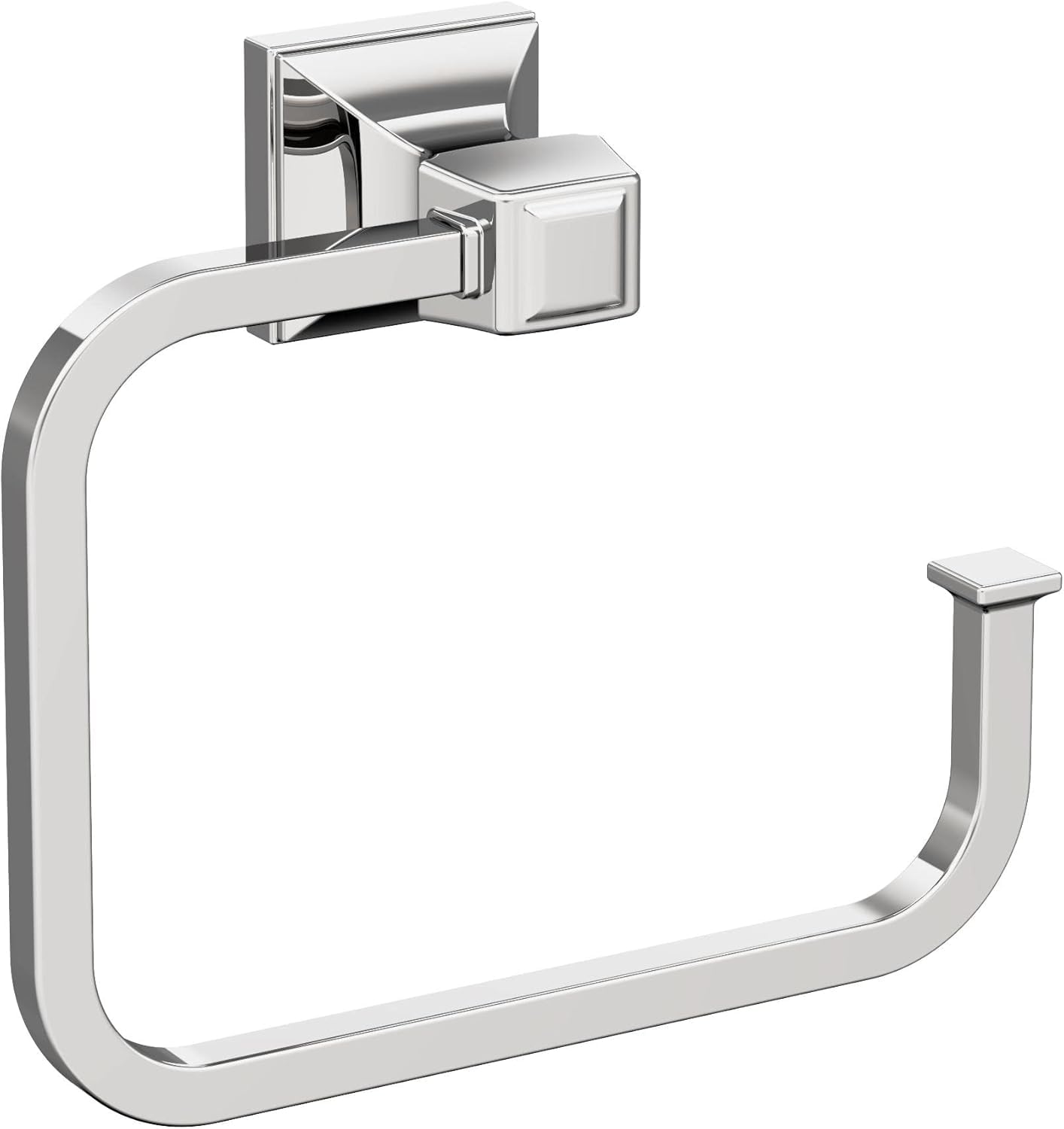 Amerock | Towel Ring | 5-3/4 inch (146 mm) | Chrome | Mulholland | Towel Holder | Bath Hardware | Bathroom Accessories