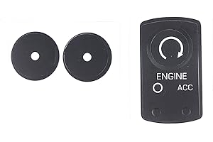 Button Stickers Repair Kit for Chevy Corvette C6 2005-2013, Central Control Engine Stop Start Button Sticker, Ignition Start 