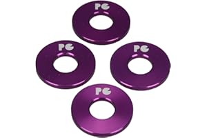 Porkchop BMX Aluminum Bicycle Axle Washers for 3/8" axles (Set of 4)