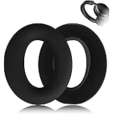 Aiivioll QC Ultra Silicone Ear Pads Cover for Bose QuietComfort Ultra Headphones, Washable Sweat Earpad Covers for QuietComfort Ultra Bluetooth Headphones Accessories Protective Pads Cover(Black)