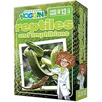 Professor Noggin's Reptiles and Amphibians Trivia Card Game - an Educational Trivia Based Card Game for Kids - Trivia, True o