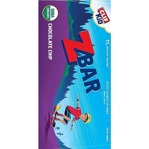 ZBAR – CHOCOLATE CHIP – SOFT-BAKED ENERGY SNACK BARS – NON-GMO – 12G WHOLE GRAINS – USDA ORGANIC GRANOLA BARS (24 PACK)