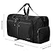 Homdox Foldable Duffle Bag, Large & Strong Travel Luggage, Shopping and Gym Storage Bag