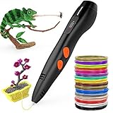 3D Pen Meterk Professional Printing Drawing Pen for Kids Adults Arts Craft with 1.75mm 16 Colors PLA Filament Refills DIY 3D Pen Doodler Drawing Printing Working with ABS PLA Filament