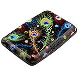 Elfish Mini RFID Aluminum Wallet Credit Cards Holder Metal ID Case for Men Women