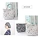 Hanjunzhao Quilting Fabric, Vintage Floral Gray Navy Blue Fat Quarters Fabric Bundles 18 x 22 inch