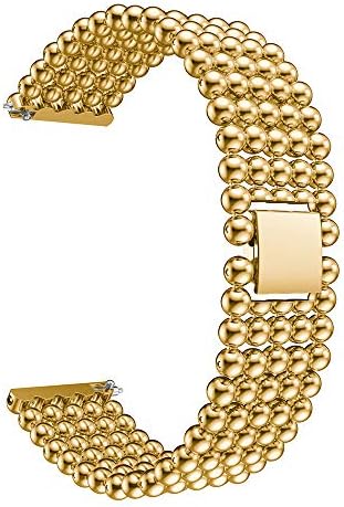 Shaoshao 2018 New Samsung Galaxy Watch Band Replacement Strap Plating Zinc alloy Watch 46mm (Gold)