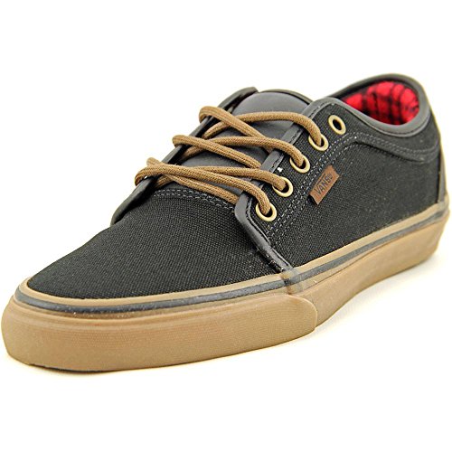 Vans Chukka Low Mens Skateboarding Shoes Black Gum Flannel
